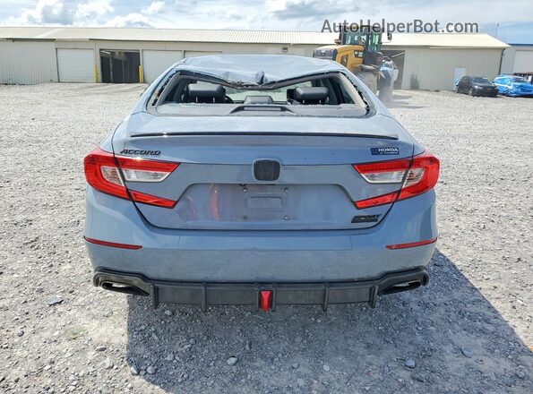 1HGCV1F40MA073658 2021 HONDA ACCORD Серый Вид сзади