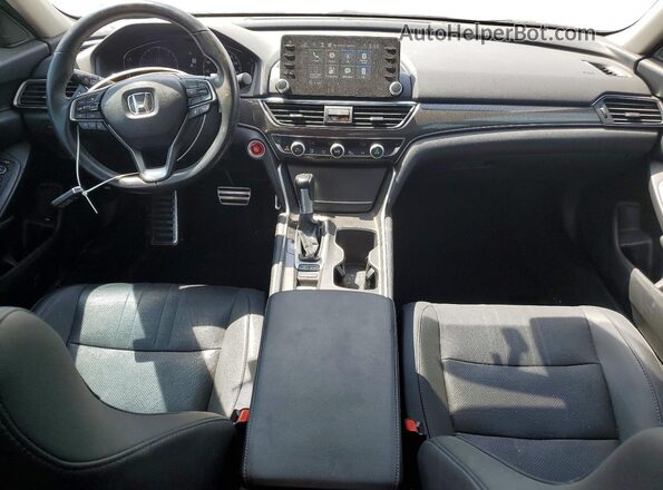 1HGCV1F40MA073658 2021 HONDA ACCORD Серый Вид панели приборов
