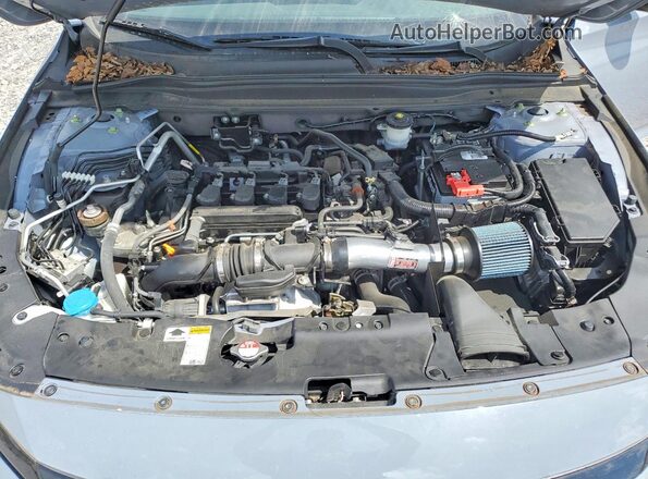 1HGCV1F40MA073658 2021 HONDA ACCORD Серый Вид задней части салона