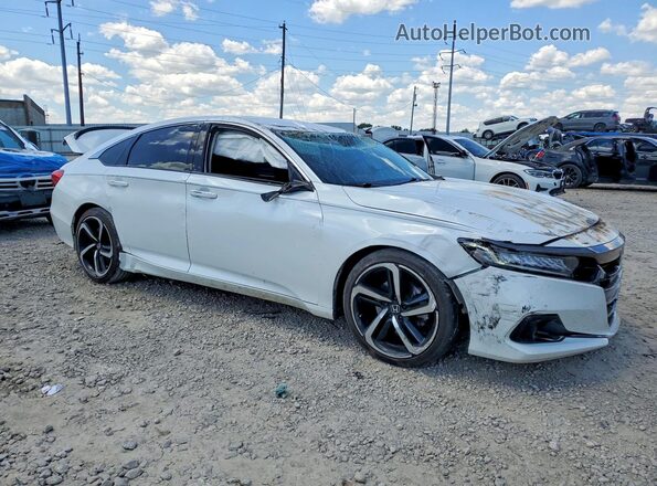 1HGCV1F40MA108425 2021 HONDA ACCORD White წინა მარჯვენა