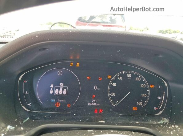 1HGCV1F40MA108425 2021 HONDA ACCORD White ხელსაწყოთა პანელის ხედი