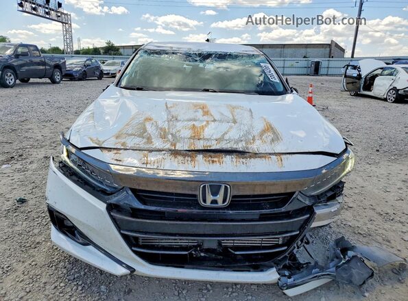 1HGCV1F40MA108425 2021 HONDA ACCORD White წინა ხედი