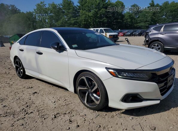 1HGCV1F40MA108490 2021 HONDA ACCORD White Առջևի աջ
