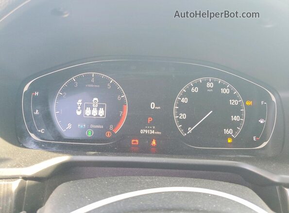 1HGCV1F40MA108490 2021 HONDA ACCORD White Սարքավորումների վահանակի տեսք