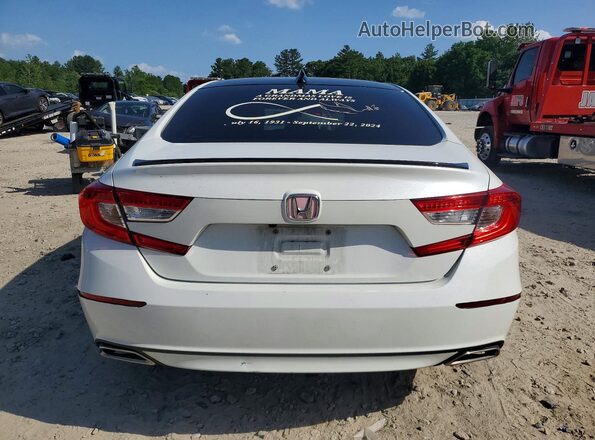 1HGCV1F40MA108490 2021 HONDA ACCORD White Հետևի տեսք
