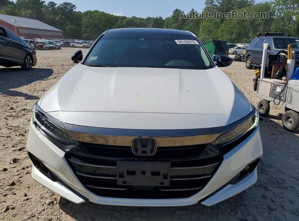 1HGCV1F40MA108490 2021 HONDA ACCORD White Դիմացի տեսք