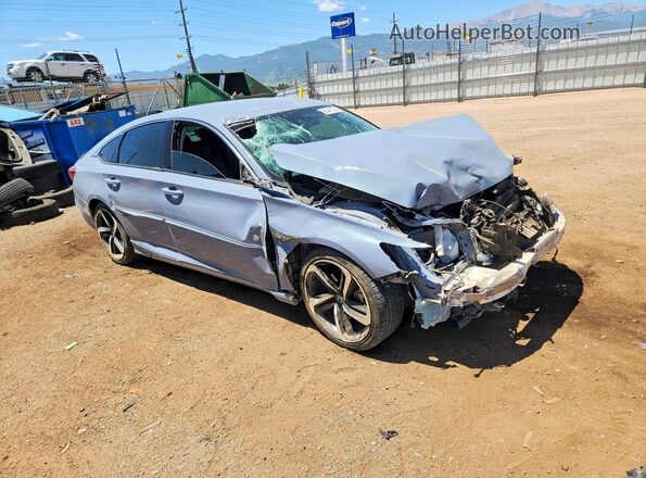 1HGCV1F40NA045005 2022 HONDA ACCORD Blue Przód prawy