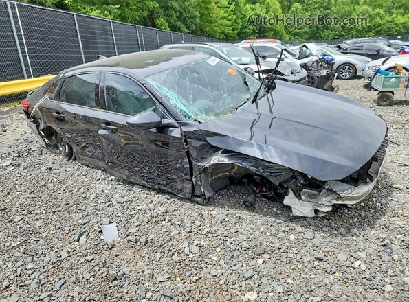 1HGCV1F40NA054545 2022 HONDA ACCORD Black Przód prawy