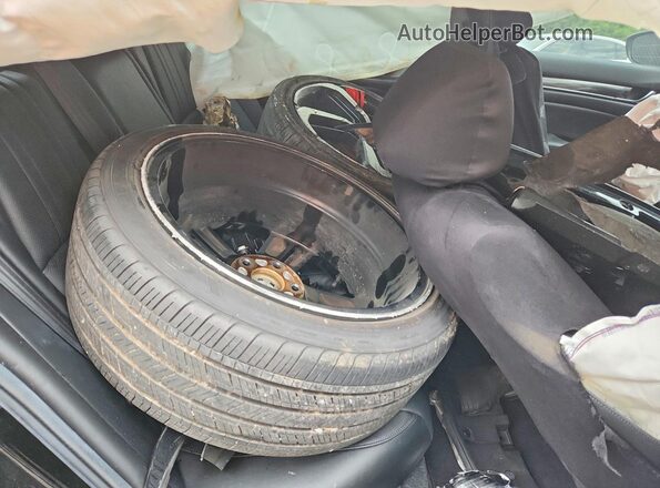 1HGCV1F40NA054545 2022 HONDA ACCORD Black Widok tylnych siedzeń