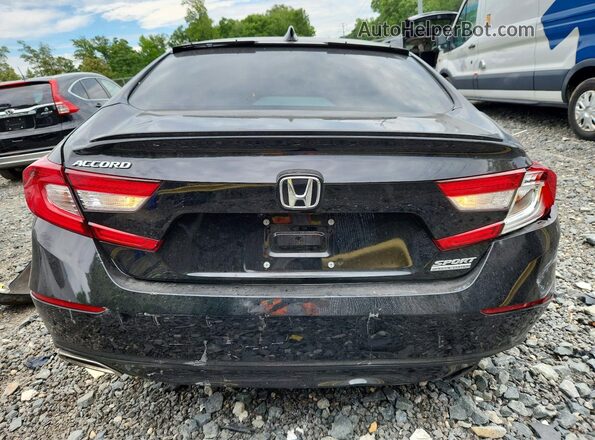 1HGCV1F40NA054545 2022 HONDA ACCORD Black Widok z tyłu