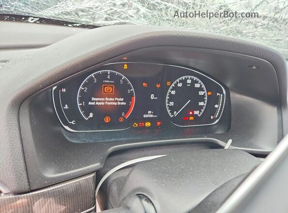 1HGCV1F40NA054545 2022 HONDA ACCORD Black Widok zestawu wskaźników