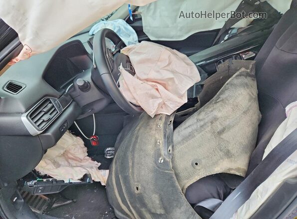 1HGCV1F40NA054545 2022 HONDA ACCORD Black Widok wnętrza z przodu