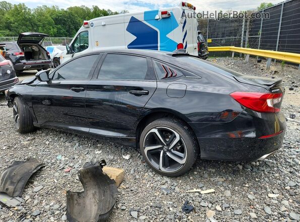 1HGCV1F40NA054545 2022 HONDA ACCORD Black Tył lewy