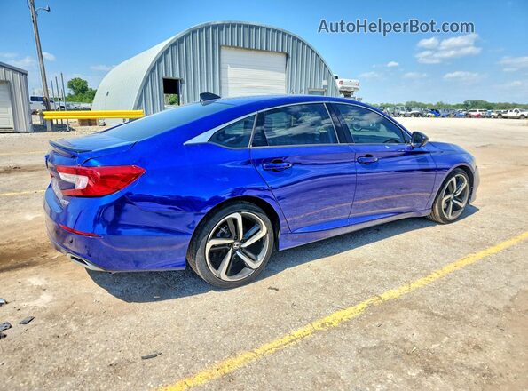 1HGCV1F40NA080157 2022 HONDA ACCORD Blue Rear right