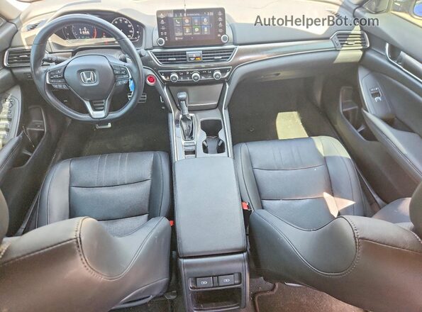 1HGCV1F40NA080157 2022 HONDA ACCORD Blue Dashboard view