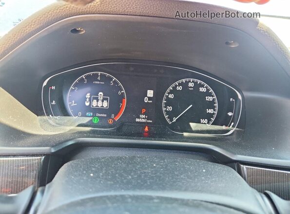 1HGCV1F40NA080157 2022 HONDA ACCORD Blue Instrument cluster view