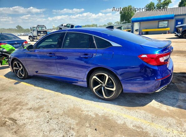 1HGCV1F40NA080157 2022 HONDA ACCORD Blue Rear left