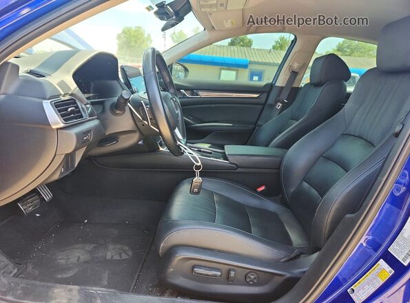 1HGCV1F40NA080157 2022 HONDA ACCORD Blue Front interior view