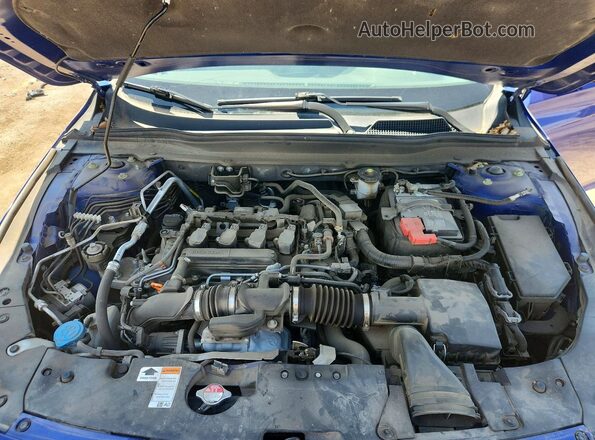 1HGCV1F40NA080157 2022 HONDA ACCORD Blue Rear interior view