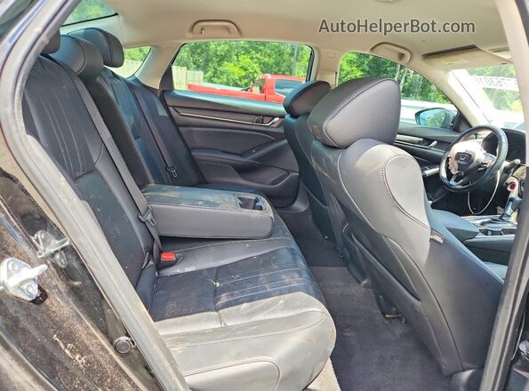 1HGCV1F40NA081583 2022 HONDA ACCORD Black Вид задніх сидінь
