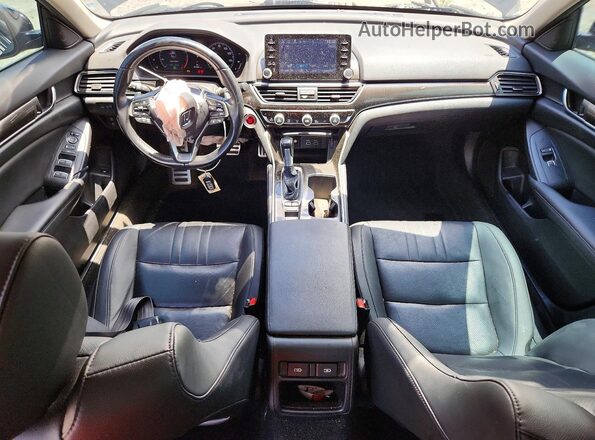 1HGCV1F40NA081583 2022 HONDA ACCORD Black Вид панелі приладів