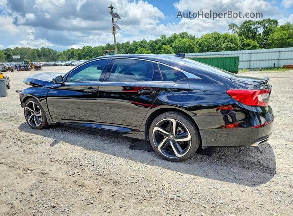 1HGCV1F40NA081583 2022 HONDA ACCORD Black Задня ліва чверть