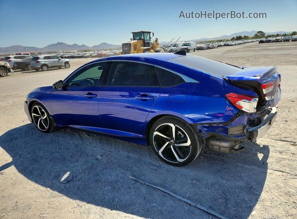 1HGCV1F40NA091210 2022 HONDA ACCORD Blue უკანა მარცხენა