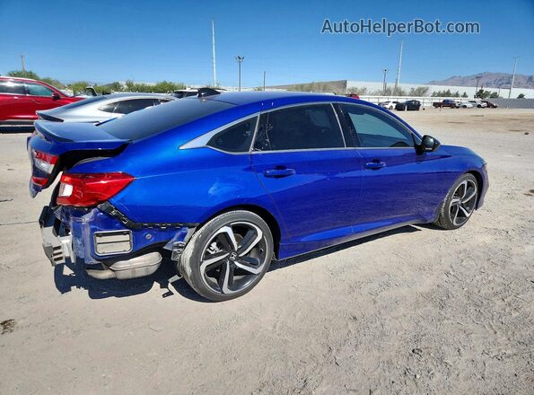 1HGCV1F40NA091210 2022 HONDA ACCORD Blue უკანა მარჯვენა