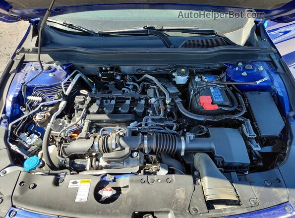 1HGCV1F40NA091210 2022 HONDA ACCORD Blue უკანა სალონის ხედი