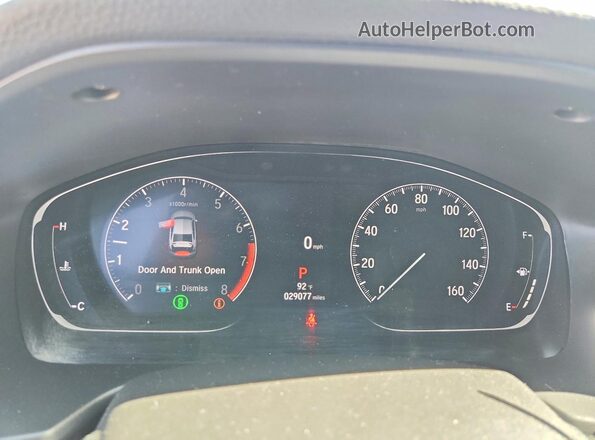 1HGCV1F40NA091210 2022 HONDA ACCORD Blue ხელსაწყოთა პანელის ხედი