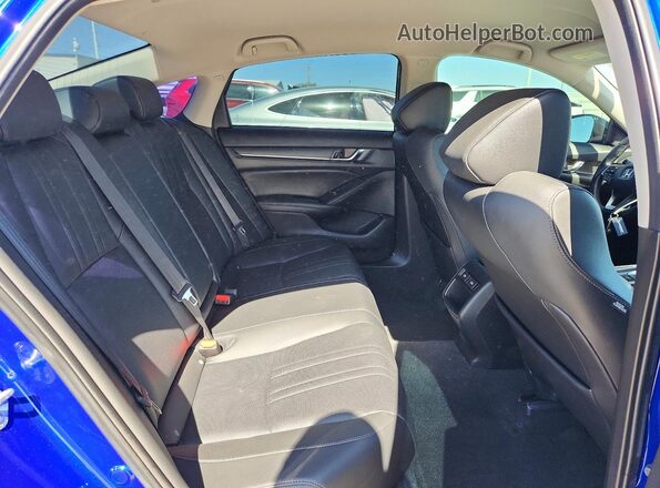 1HGCV1F40NA091210 2022 HONDA ACCORD Blue უკანა სავარძლების ხედი