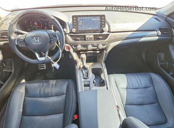 1HGCV1F40NA091210 2022 HONDA ACCORD Blue წინა პანელის ხედი