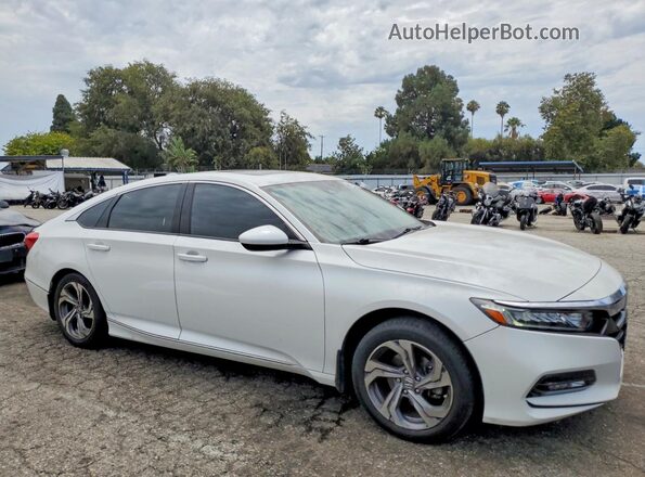 1HGCV1F41JA018602 2018 HONDA ACCORD White Przód prawy