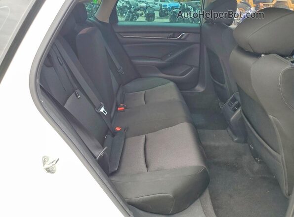 1HGCV1F41JA018602 2018 HONDA ACCORD White Widok tylnych siedzeń