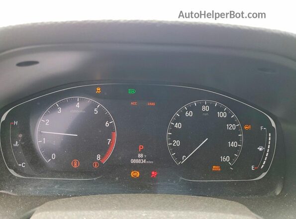 1HGCV1F41JA018602 2018 HONDA ACCORD White Widok zestawu wskaźników