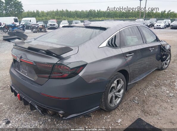 1HGCV1F41JA054032 2018 HONDA ACCORD Серый Задняя правая четверть