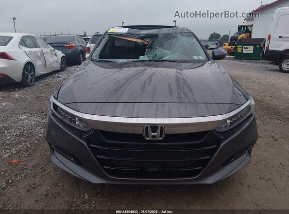 1HGCV1F41JA054032 2018 HONDA ACCORD Серый Вид щитка приборов