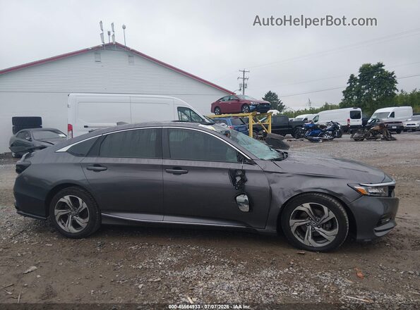 1HGCV1F41JA054032 2018 HONDA ACCORD Серый Вид задней части салона