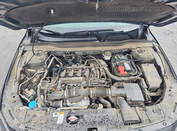 1HGCV1F41JA060607 2018 HONDA ACCORD Black Սալոնի հետևի տեսք