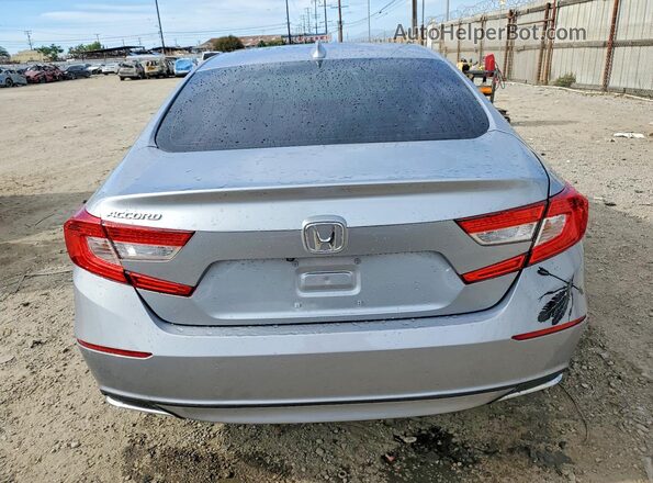 1HGCV1F41JA127965 2018 HONDA ACCORD Silver Հետևի տեսք