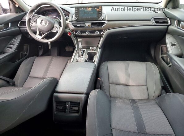 1HGCV1F41JA127965 2018 HONDA ACCORD Silver Առջևի վահանակի տեսք