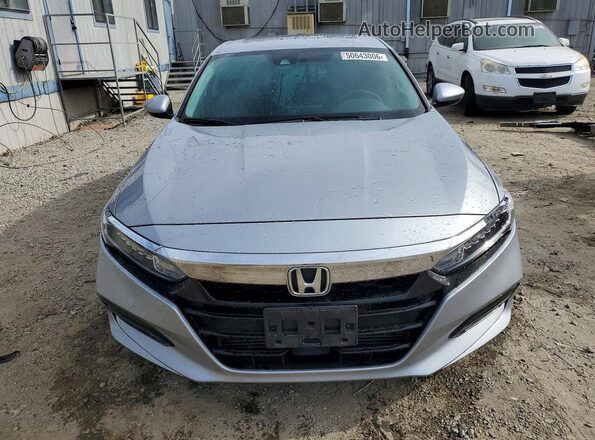 1HGCV1F41JA127965 2018 HONDA ACCORD Silver Դիմացի տեսք