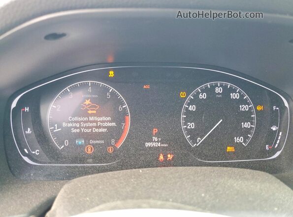 1HGCV1F41JA127965 2018 HONDA ACCORD Silver Սարքավորումների վահանակի տեսք
