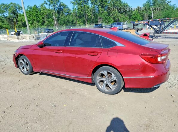 1HGCV1F41KA040231 2019 HONDA ACCORD Red Trasero izquierdo