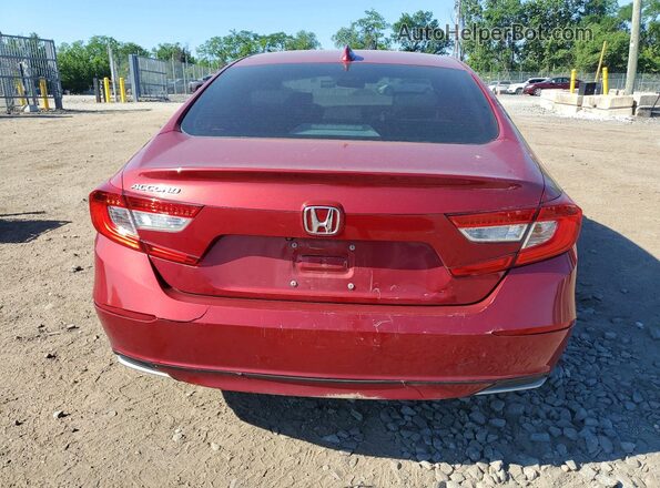 1HGCV1F41KA040231 2019 HONDA ACCORD Red Vista trasera
