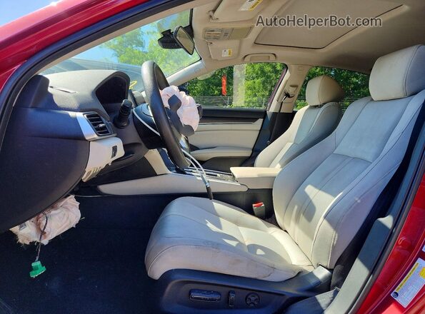 1HGCV1F41KA040231 2019 HONDA ACCORD Red Vista interior delantera