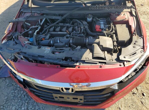 1HGCV1F41KA040231 2019 HONDA ACCORD Red Vista interior trasera