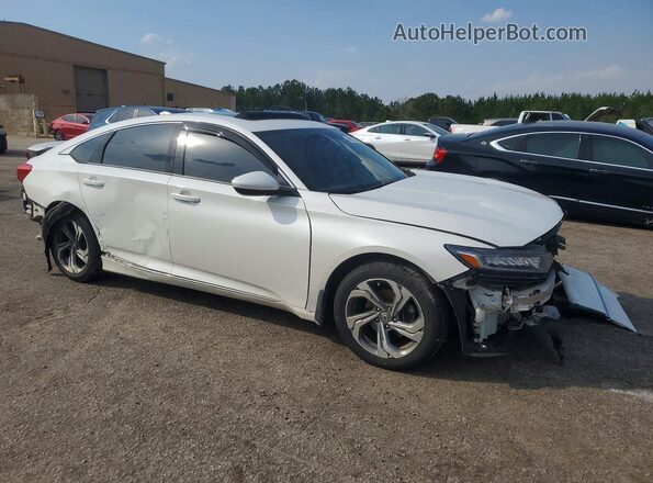 1HGCV1F41KA106406 2019 HONDA ACCORD White Delantero derecho