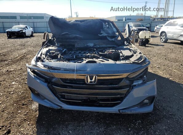 1HGCV1F41MA012710 2021 HONDA ACCORD Gray Widok z przodu