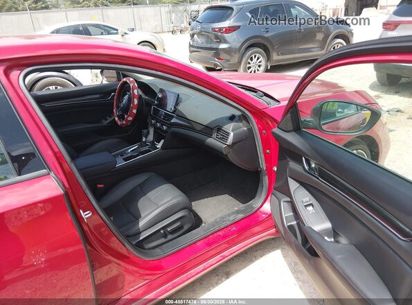 1HGCV1F41MA061163 2021 HONDA ACCORD Red Widok wnętrza z przodu